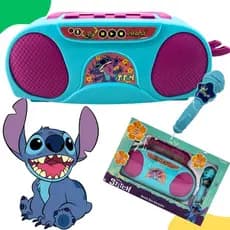 Boombox Infantil Karaokê Disney Stitch Candide 3271