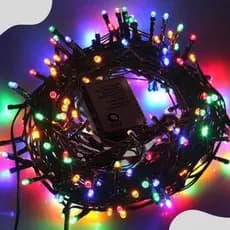 Pisca Pisca 100 Lâmpadas LEDs 8 Metros 8 Funções Fio Verde Wincy