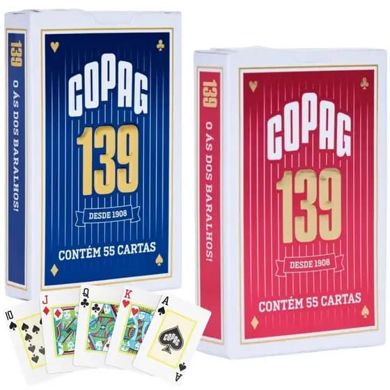 Jogo Baralho Profissional 54 Cartas Convencional Naipe Grande Copag