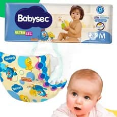 Fralda Descartável Infantil M 26und Jumbo Ultra Sec 5-9,5kg Babysec