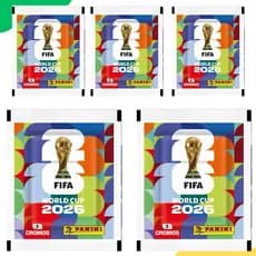 Figuras World Cup da Copa do Mundo 2026 Envelope 7 Figurinhas Fifa