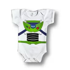 Body Bebê Temático Buzz 100% Algodão.