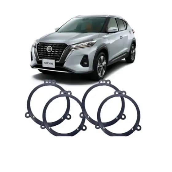 Aro Adaptador De Falantes 6 polegadas Novo Kicks 2021 2022 2 Pares (4 PORTAS )  - 2099