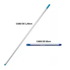 Cabo De Vassouras Rodos Esfregões 0,50cm ou 1,40mt De Aluminio Com Manopla