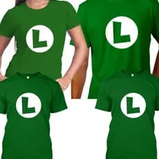 Camisetas Tal mãe Tal Filha Camisas Tal Pai tal Filho(a) Luigi Monte Kit Família - VALOR 1 PEÇA