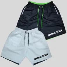 Kit 2 Bermudas Praia Masculina Jet Sky Seaado Shorts Secagem Rapida