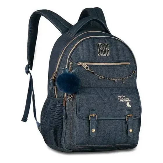 Mochila Escolar Juvenil Urbano Rebecca Bonbon Jeans RB