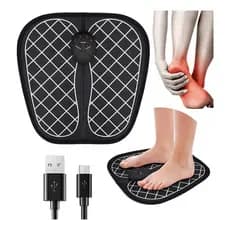 Massageador Pés Tapete Almofada Pulso Elétrico 6 Modos Massagem Perna Pés Cansados Recarregável