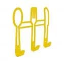 GANCHO PORTA GUARDANAPOS EM METAL COLHERES PARA COZINHA E ÁREA GOURMET