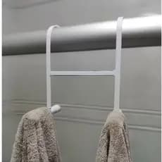 Porta Toalha Duplo Para Box 50CM Branco