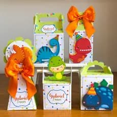 kit caixinhas lembrancinhas dino baby menino