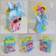 kit festa caixas personalizadas pegue e monte bebê Finn