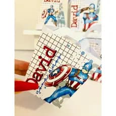 Kit festa personalizada caixinhas lembrancinhas capitão america