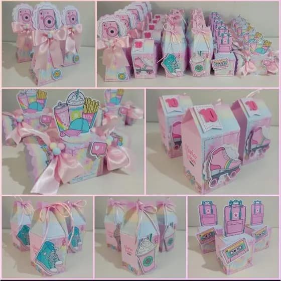 kit festa personalizada caixinhas Vsco girl