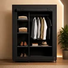 Guarda Roupa Solteiro Barato Simples Portátil em TNT Organizador Prático Compacto Ideal para Quartos Pequenos