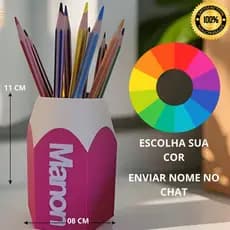 Porta lapis volta as aulas estojo colorido 3d porta caneta tesoura estojos de mesa organizador