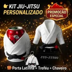 Troféu Kimono Personalizado 18cm – Presente para Lutadores de Jiu-Jitsu ou Judo