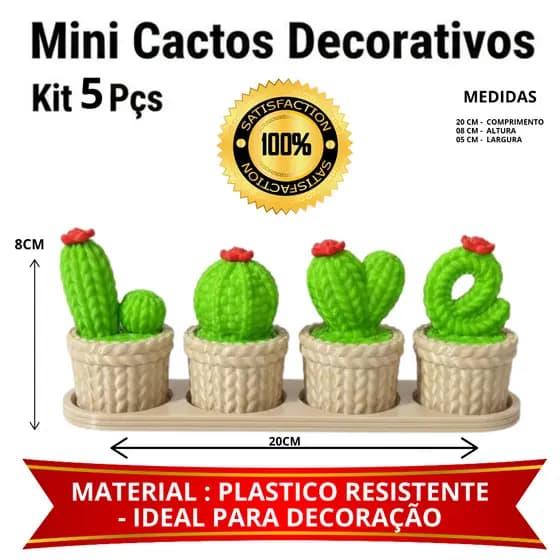 Vaso decorativo mini vaso cacto trico 3d base para vasos Amor decorativo
