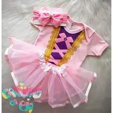 Kit Completo Body Mesversário Bebê Menina - Princesa Aurora (A Bela Adormecida)