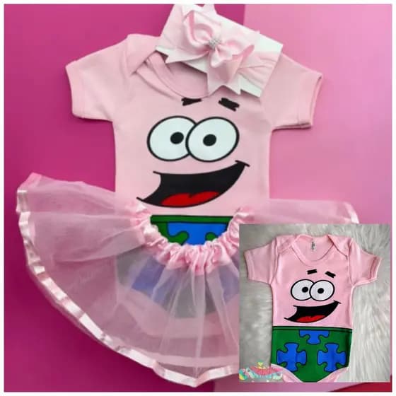 Body mesversário bebê menino/menina - Patrick