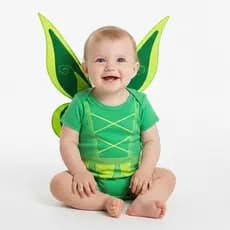 Body Temático + Asinha Mesversário Bebê Menina Sininho Tinker Bell
