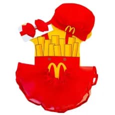 Kit Completo Body Bebê Menina Mesversário MC Donalds Batata