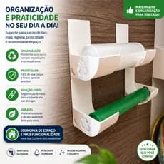 Suporte para sacos plasticos lixo ou utensilios de cozinha