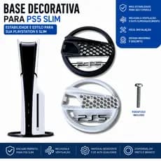 Exclusivo Suporte Base Vertical Para Playstation 5 Ps5 Slim Digital ou Com leitor