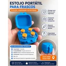 Caixa Porta Ampolas Tirzepartida 3ml Organizador Ampolas