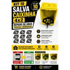 Kit Reparo Salva Abas Tomadas Caixinha Luz 4x2 Expansível Compacto