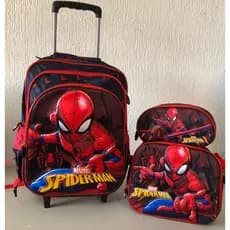 Kit Mochila Escolar Homem Aranha  Lancheira Estojo Promoção