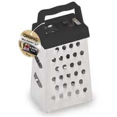 Mini Ralador de Mesa em Aço inox - 4 faces - Compacto, pequeno - Ralador de queijo, vegetais, alho