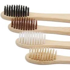 KIT 4 Escovas de dente de bambu - Ecológica sustentável biodegradável compostável