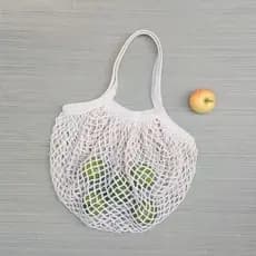 Bolsa ecobag netbag de renda / crochê - reutilizável ecológica
