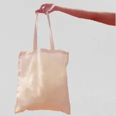 Ecobag bolsa sacola ecológica reutilizável 100% algodão cru - 30x38 OU 38x40 lisa alça trançada