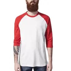 Camiseta Masculina Classica Manga 3/4 Raglan Malha PV anti Pilling 25% Proteção UV