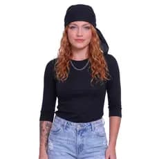 Blusa Feminina Manga 3/4 Básica T-Shirt Moda Evangélica Trabalho