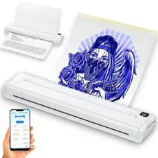 Impressora A4 Sem iTnta portátil Para Uso Doméstico Pequena impressora de Papel App Celular Recarregavel Usb