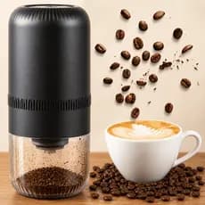Máquina De Moer Café Elétrica Portátil Moedor De Grãos Em Inox Triturador Multiuso Para Temperos E Oleaginosas Premium