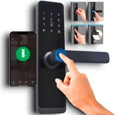 Fechadura Digital Inteligente Biometria Wi-Fi Tuya Smart Lock Senha Com Aplicativo