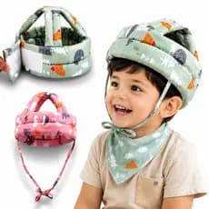 Capacete Protetor De Cabeça Infantil Com Tamanho Ajustável Para Bebês Engatinhar Primeiros Passos Segurança Baby