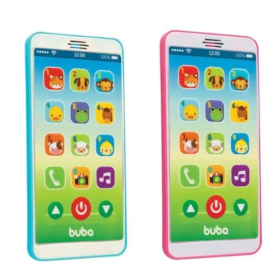 Celular De Brinquedo Baby Phone Musical Buba Telefone Infantil Cores