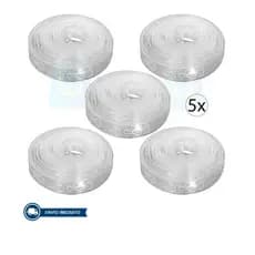 Kit Fitas Arco Desconstruído Para Balão Bexiga Com 5 Metros Suporte 1/2/3/4/5 Un