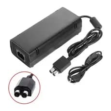 Fonte Para Xbox 360 Slim 2 Pinos Bivolt Cabo De Energia Biv Voltagem de entrada (Bivolt)