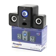 Caixa de Som RGB Bluetooth 2.1 Para Pc/Notebook Com Controle de Toque