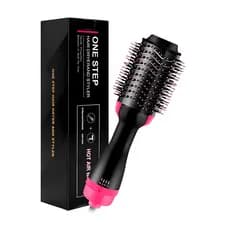 Escova Secadora Alisadora One Step com Tecnologia de Íon para Cabelo Seco e Úmido 1000W