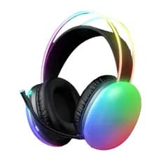 Fone Headset Gamer RGB Com Fio Com Som Imersivo Super Bass