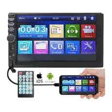 Multimídia 1 Din Ley-2063 Mp5 Touch Screen Bluetooth Espelhamento Cor Preta