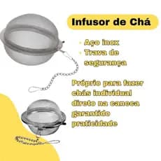 🍵 Infusor de Chá em Aço Inox Para Sua Caneca, Coador de Chá