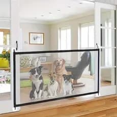 Tela  Pet Divisória Proteção Gatos Cachorro Escada Janela Cerca Suporte Faixa Moveis Barreira